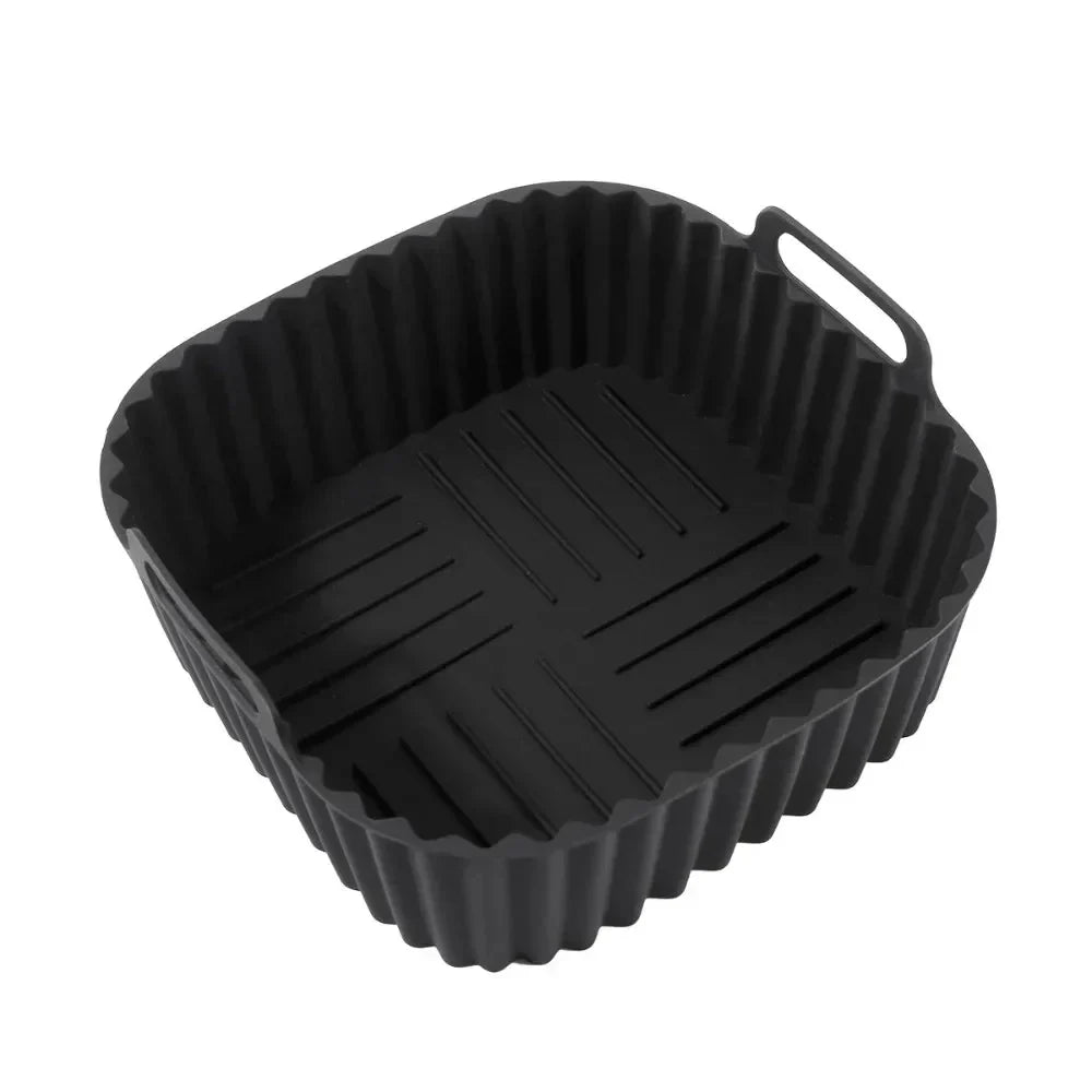 Premium Silicone Air Fryer Liners, Non-Stick Square Mats for 4–7 QT Ovens