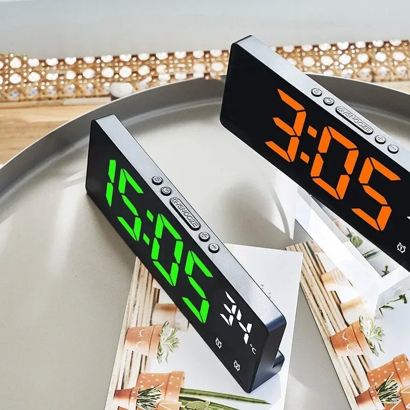 Voice Control Digital Alarm Clock with Dual Alarms