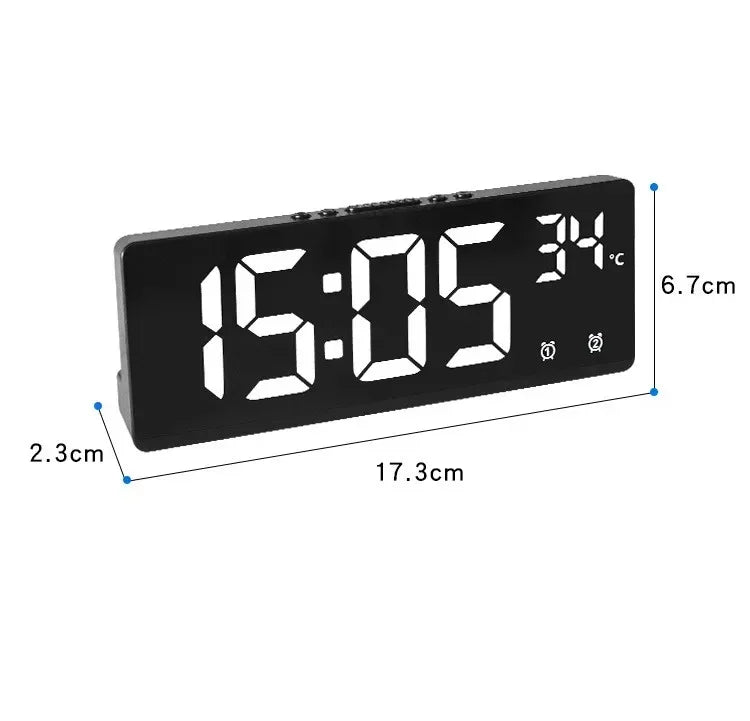 Voice Control Digital Alarm Clock with Dual Alarms