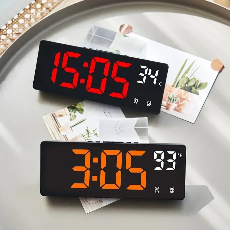 Voice Control Digital Alarm Clock with Dual Alarms