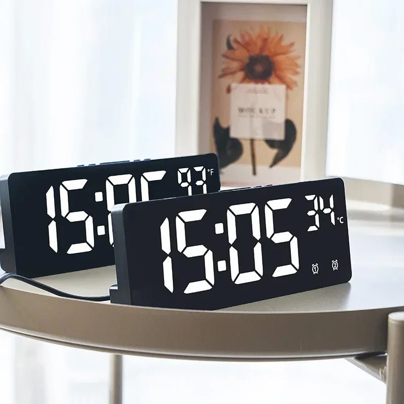 Voice Control Digital Alarm Clock with Dual Alarms