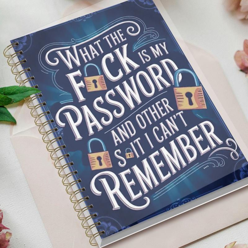 Funny Password Notebook with Lock Icons