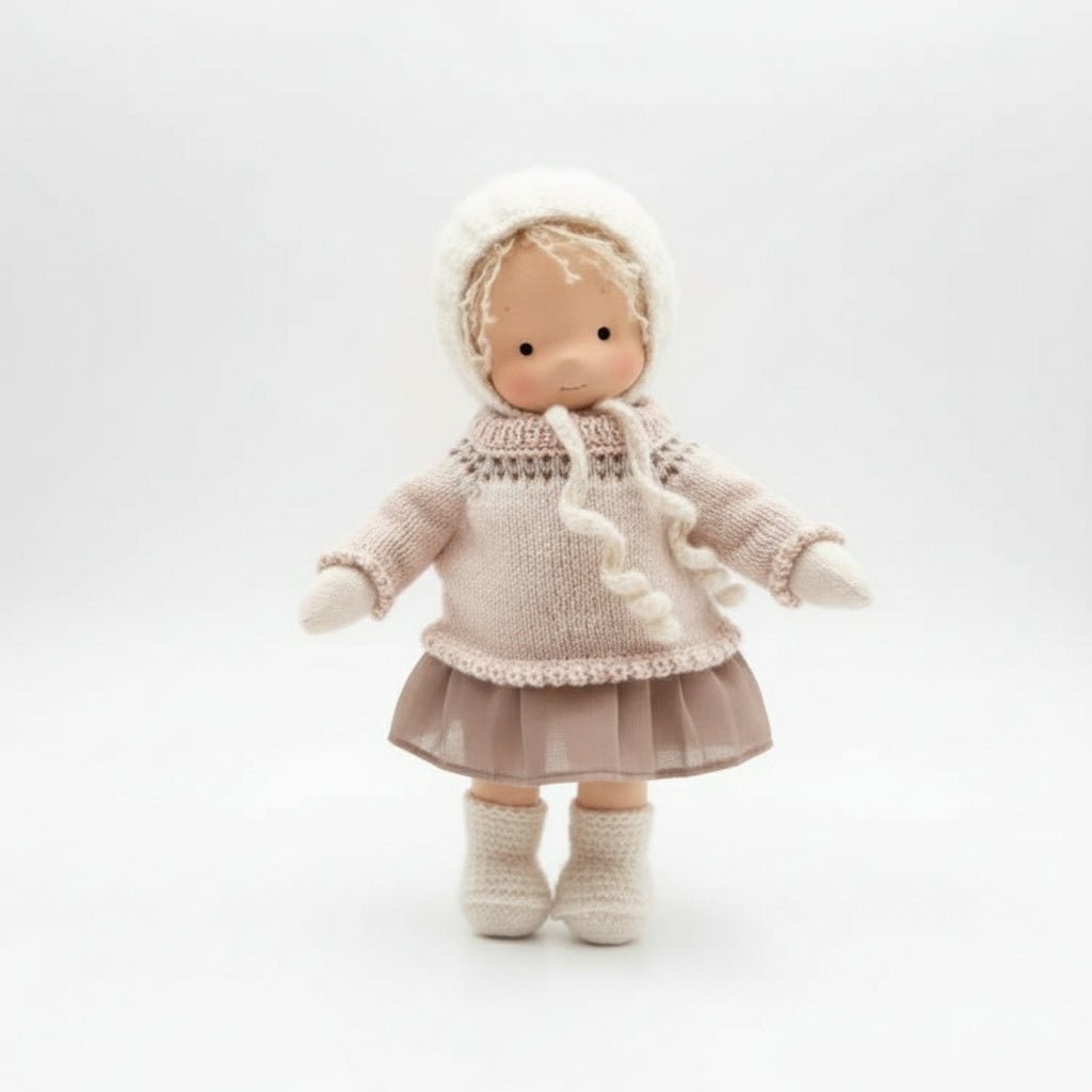Handmade Waldorf Doll Made of Cotton
