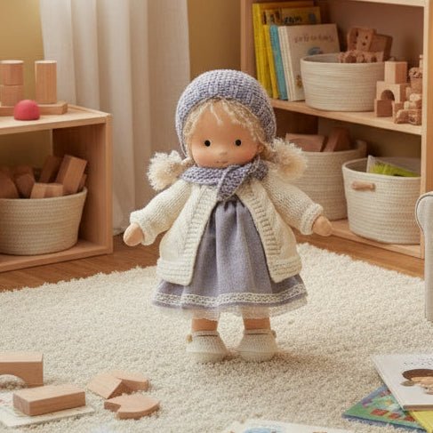 Handmade Waldorf Doll Made of Cotton
