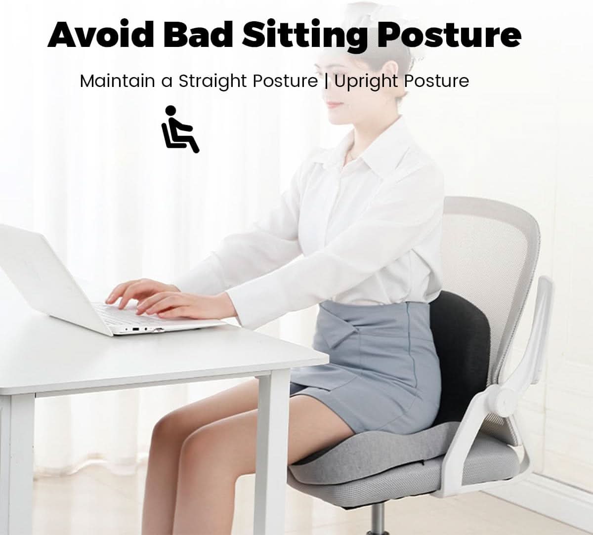 Ergonomic Memory Foam Seat Cushion for Everyday Comfort