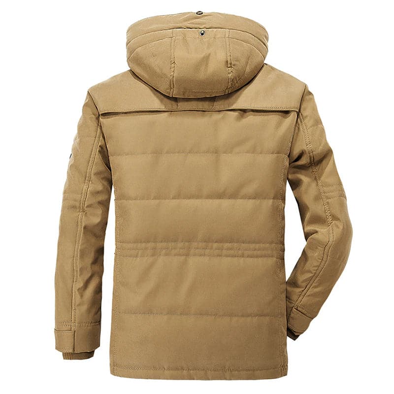 Sustainable Men's Insulated Winter Jacket with Rain Resistant Finish