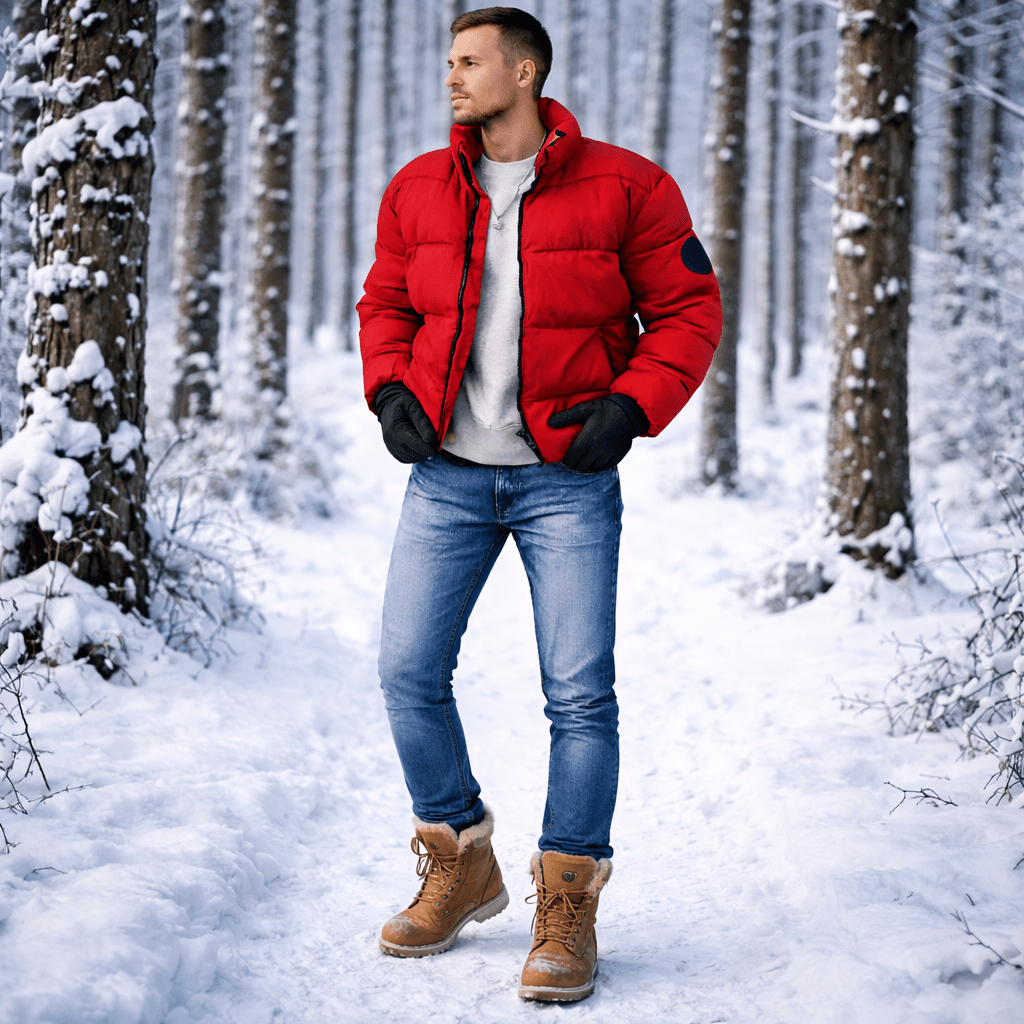 Lightweight Insulated Down Jacket for Men