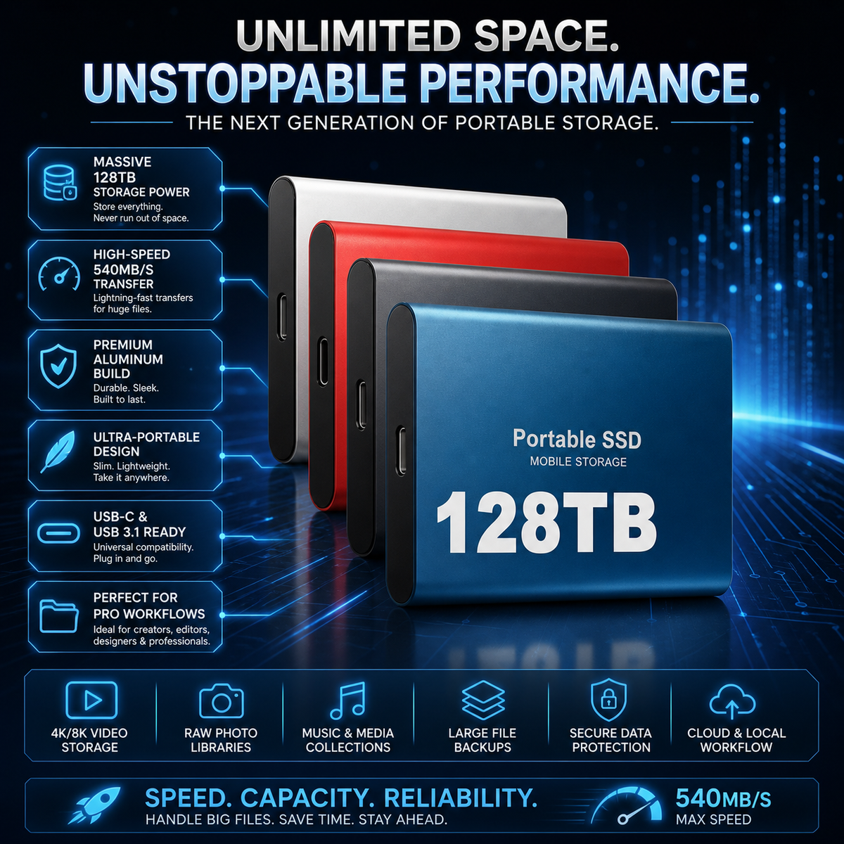 Portable External SSD