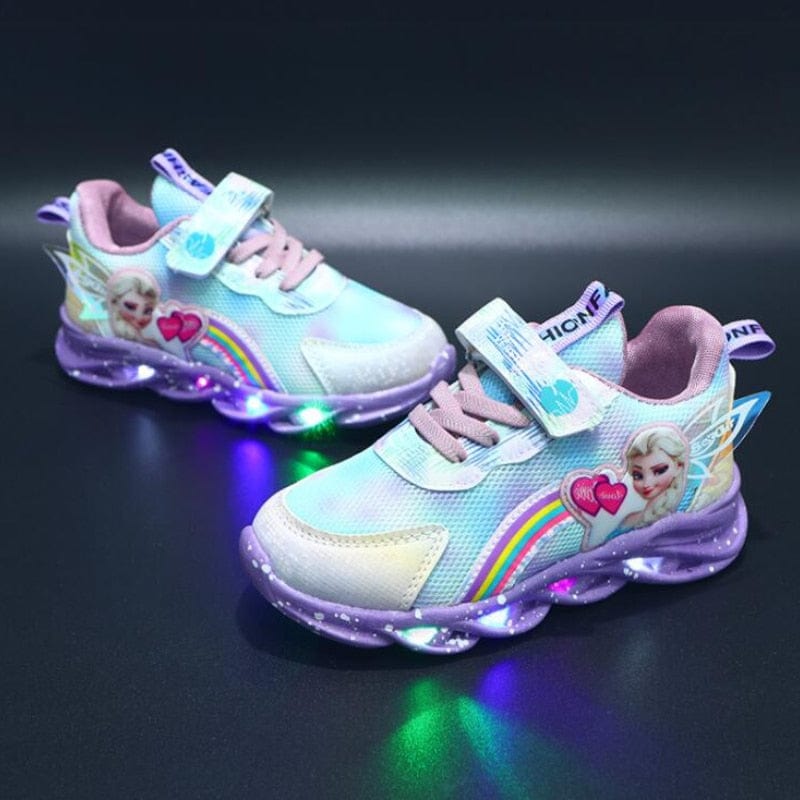 LED Princess Sneakers with Child-Safe Traction Control