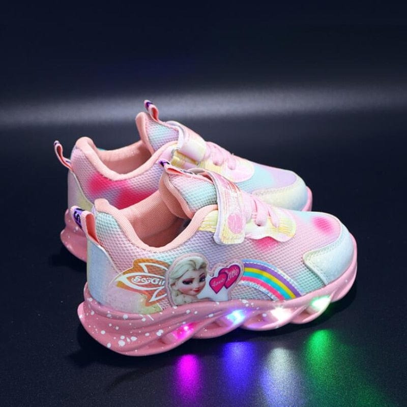 LED Princess Sneakers with Child-Safe Traction Control