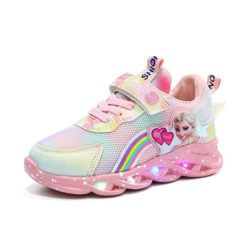 LED Princess Sneakers with Child-Safe Traction Control