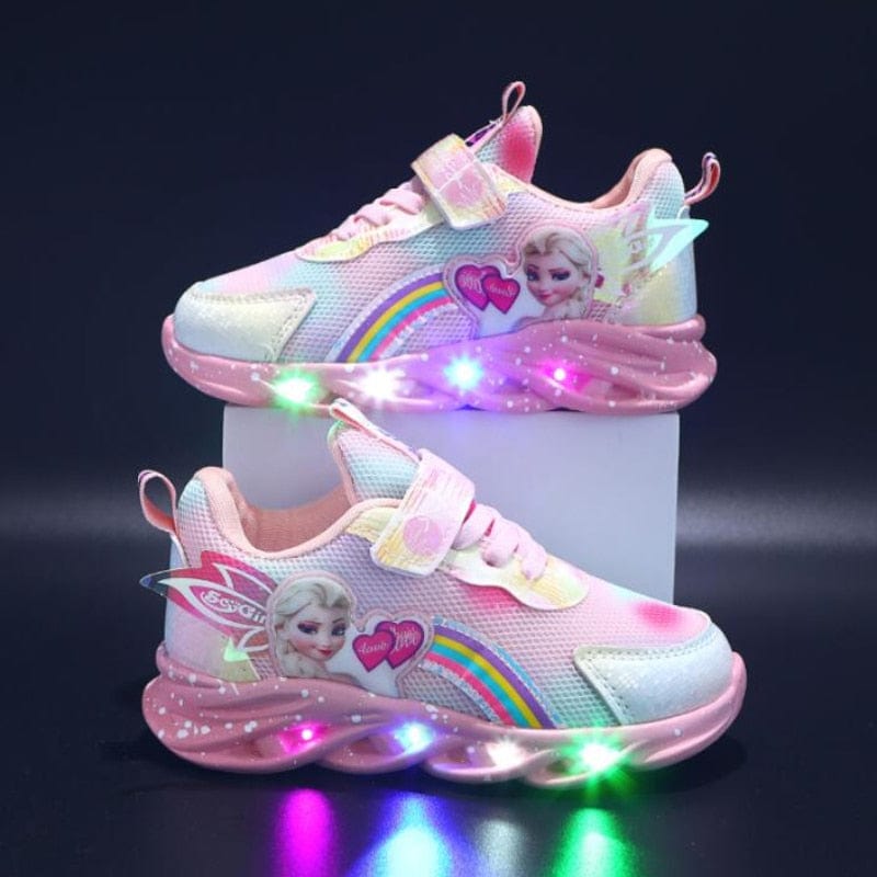 LED Princess Sneakers with Child-Safe Traction Control