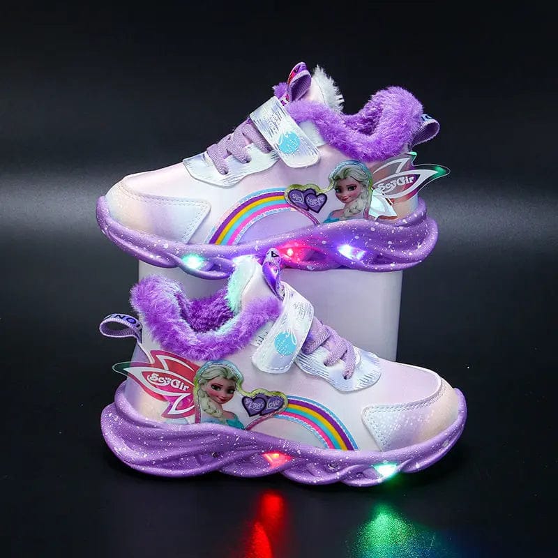 LED Princess Sneakers with Child-Safe Traction Control