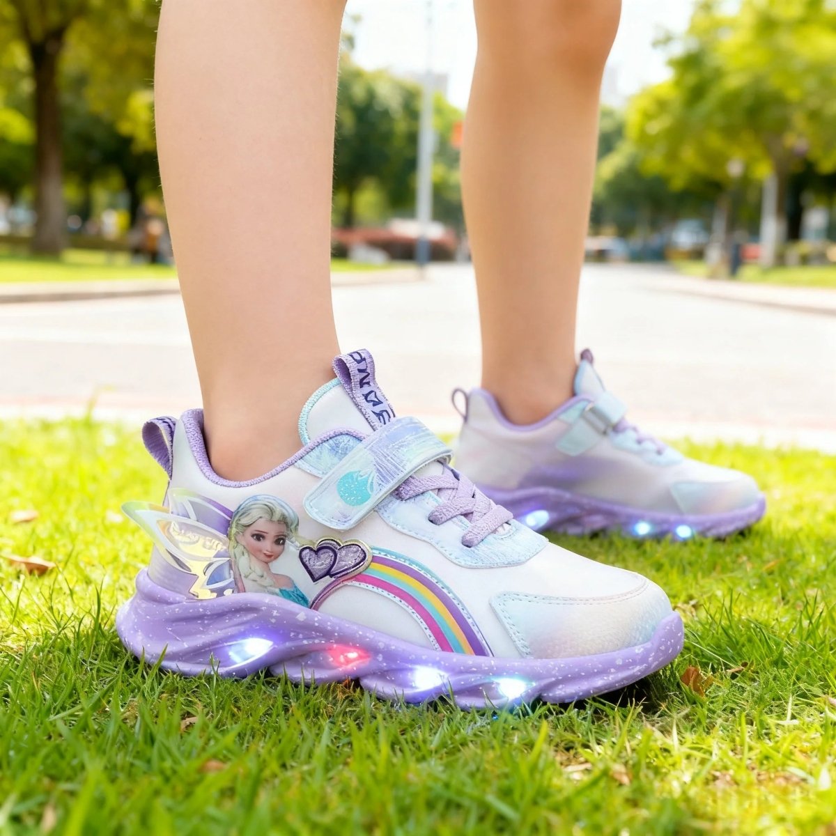 LED Princess Sneakers with Child-Safe Traction Control