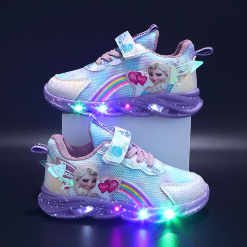 LED Princess Sneakers with Child-Safe Traction Control