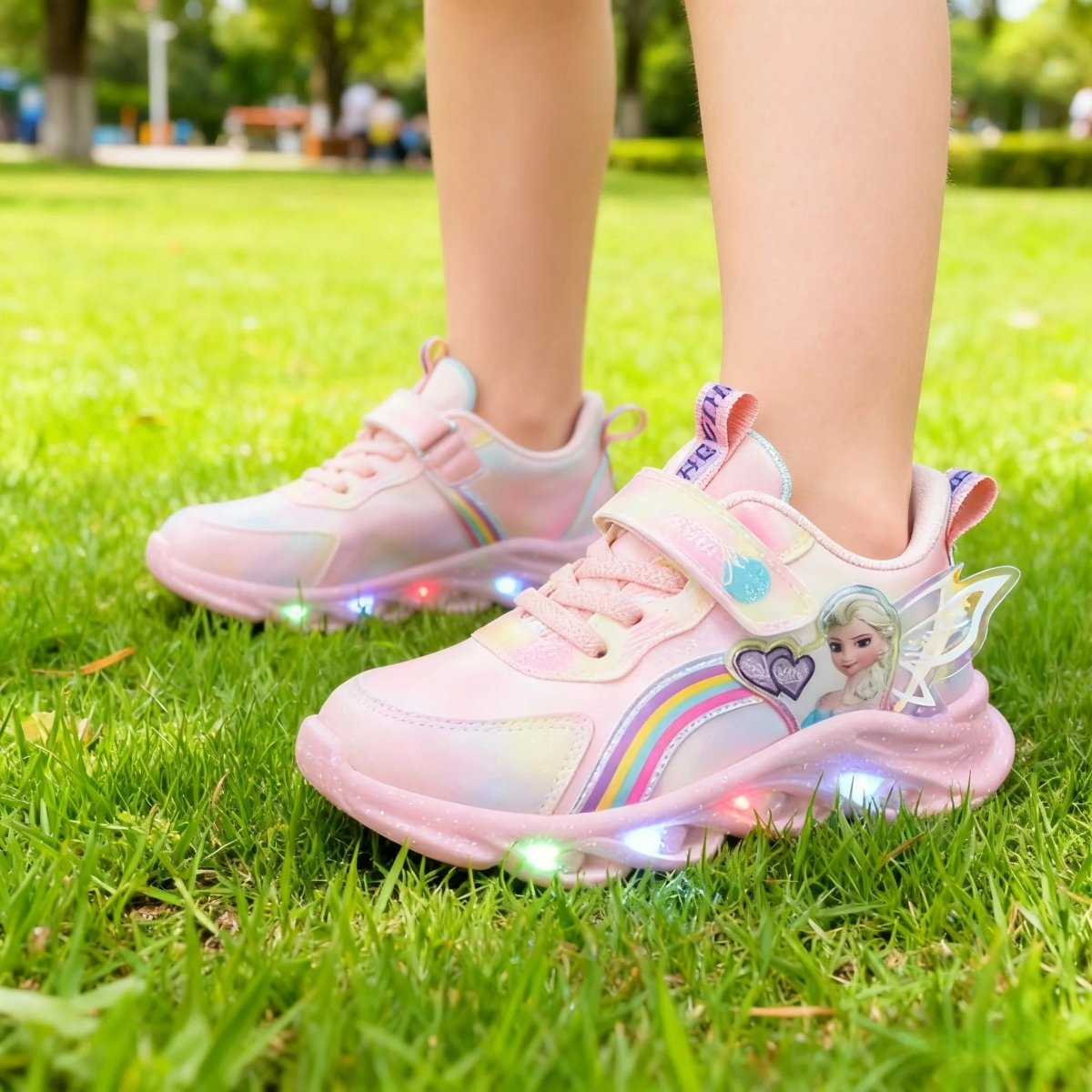 LED Princess Sneakers with Child-Safe Traction Control