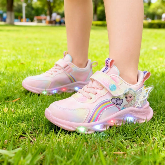 LED Princess Sneakers with Child-Safe Traction Control
