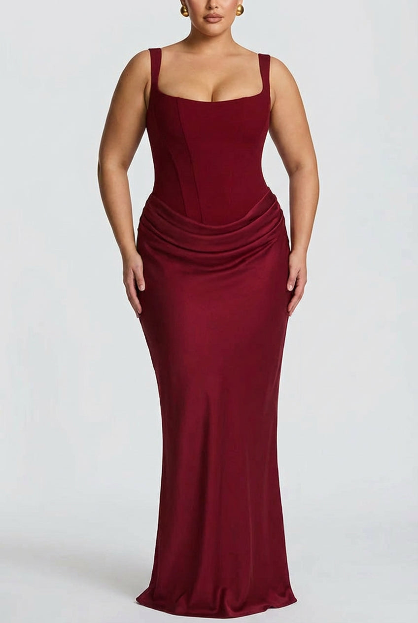 Women's Square Neck Maxi Dress