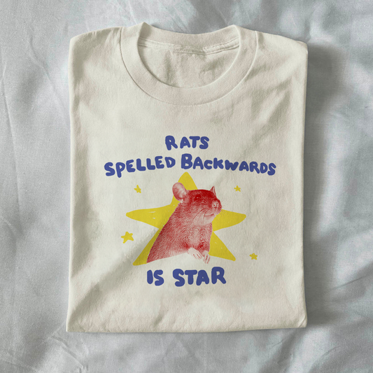 Rats Spelled Backwards Is Star Funny T-Shirt