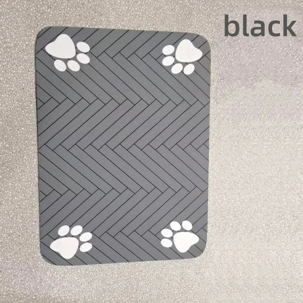 Absorbent Pet Bowl Mat for Clean Floors