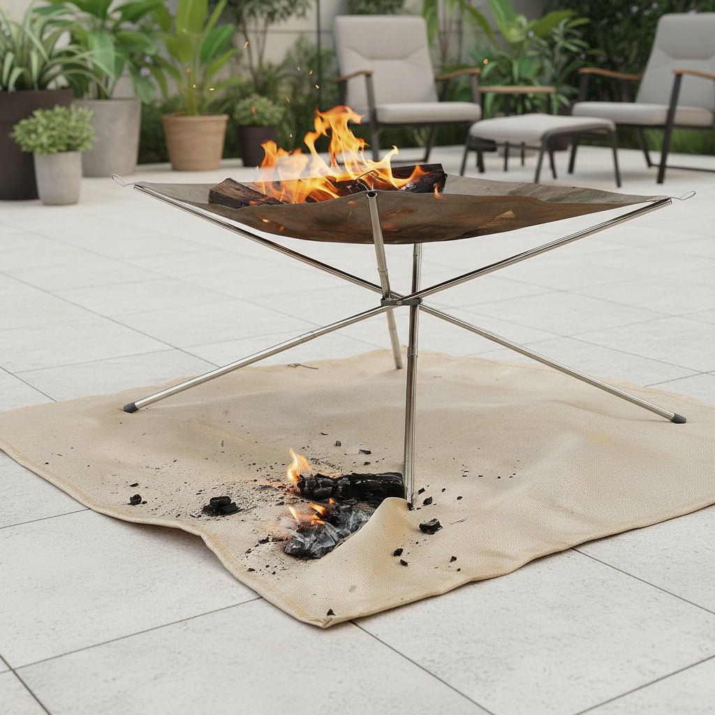 Heat-Resistant Fireproof Fiberglass Mat for Outdoor Activities