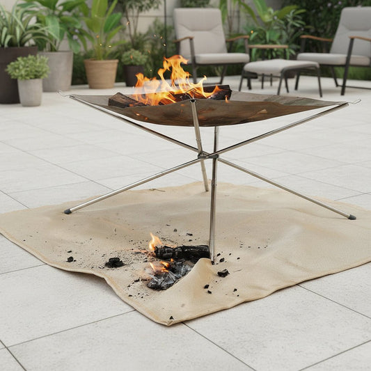 Heat-Resistant Fireproof Fiberglass Mat for Outdoor Activities