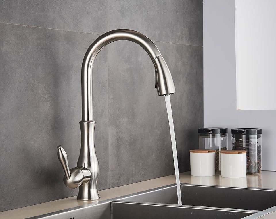 Extendable Stainless Steel Kitchen Tap for Flexible Rinsing