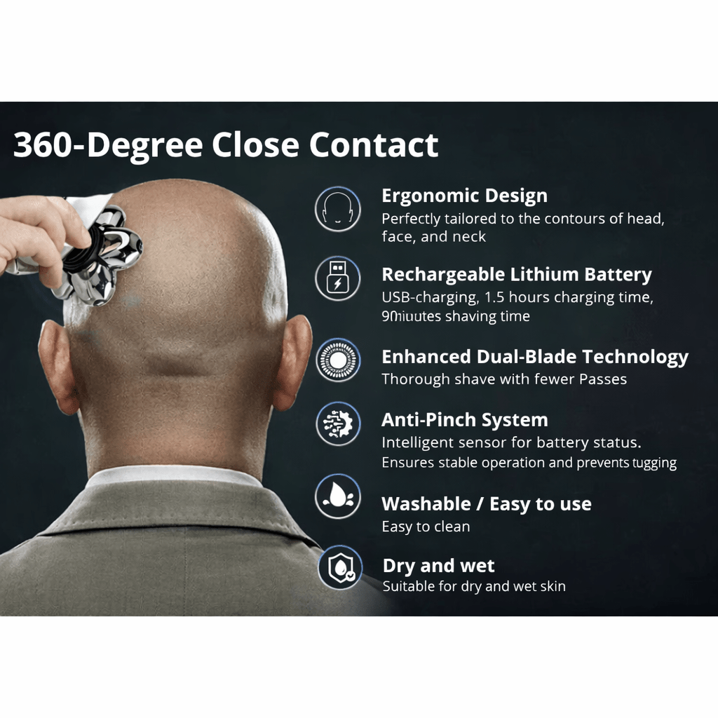 7D Electric Razor for Smooth & Irritation-Free Shaving