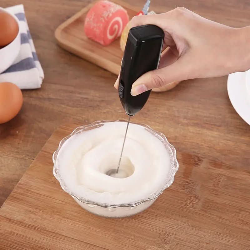 Electric milk frother for versatile kitchen use