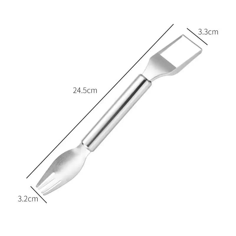 Dual Blade & Fork for Effortless Fruit Preparation