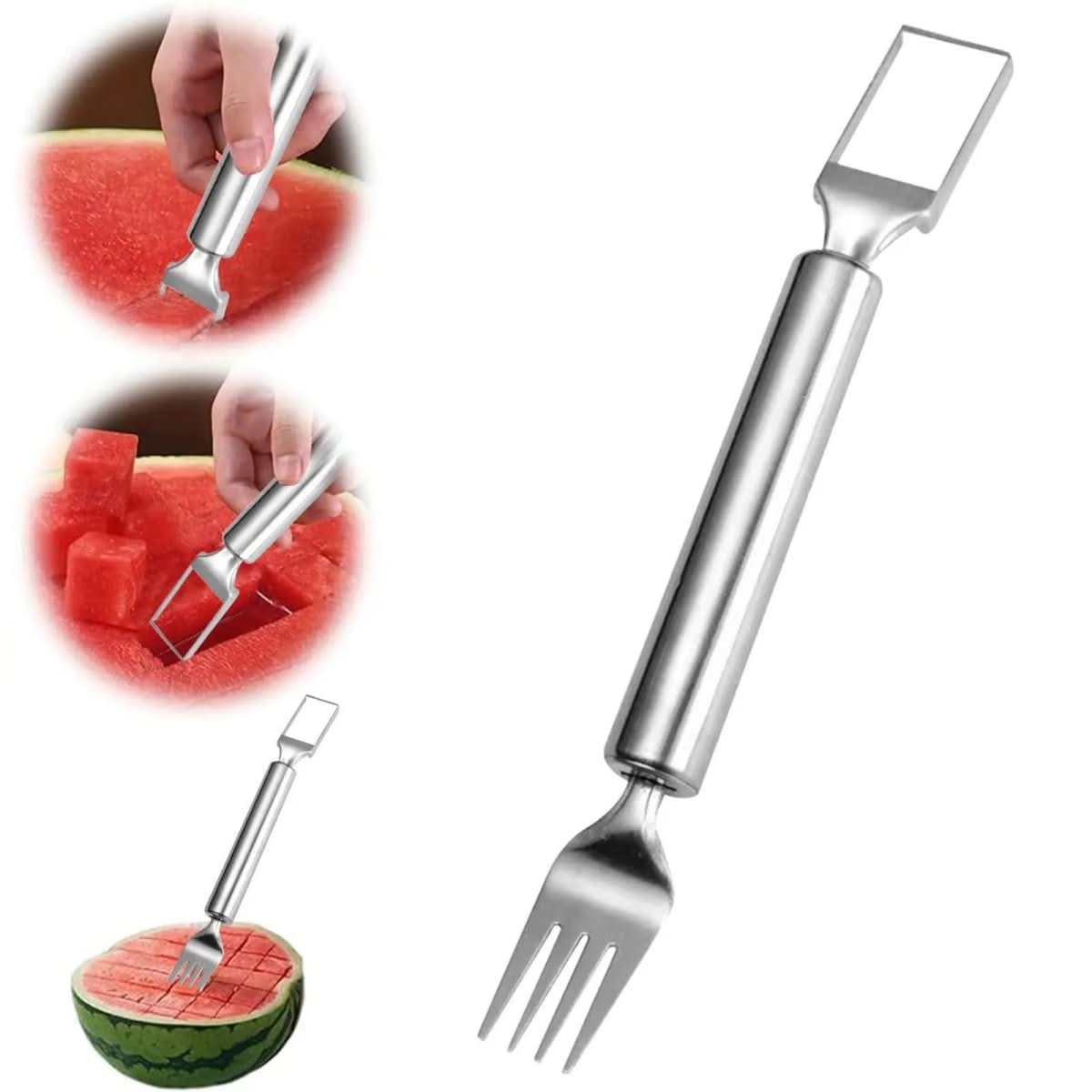 Dual Blade & Fork for Effortless Fruit Preparation