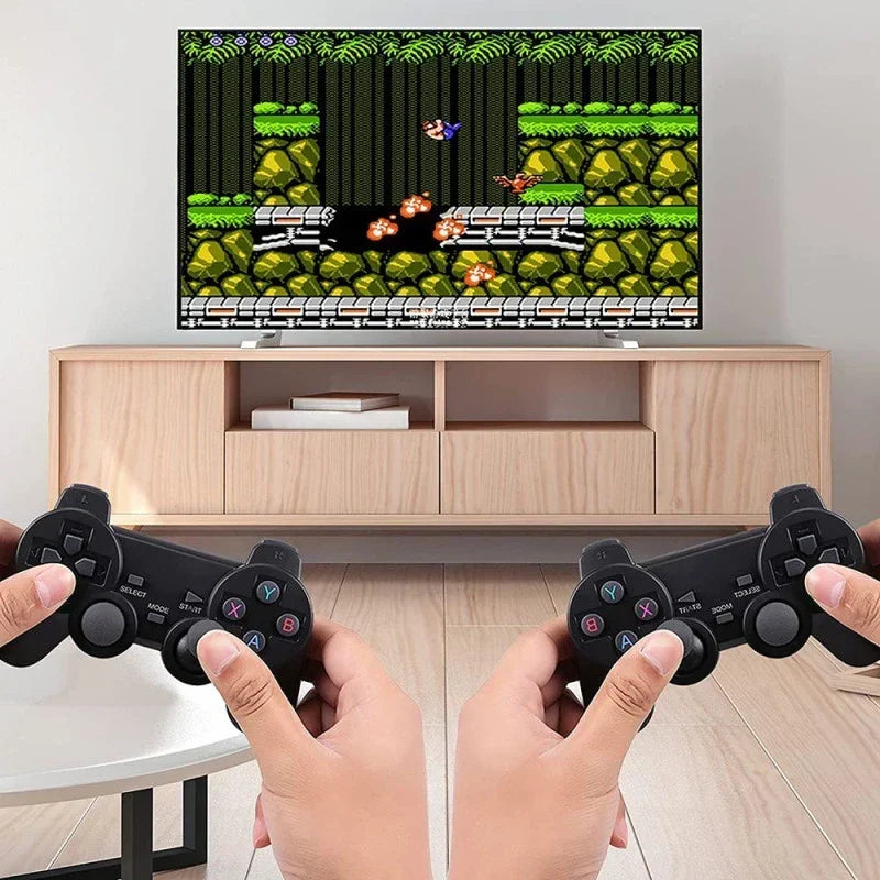 Retro Game Stick Lite Wireless Console with 10,000 Built-in Games - 4K HDMI Video Game Dongle with 2 Controllers for Kids and Adults - Unisex