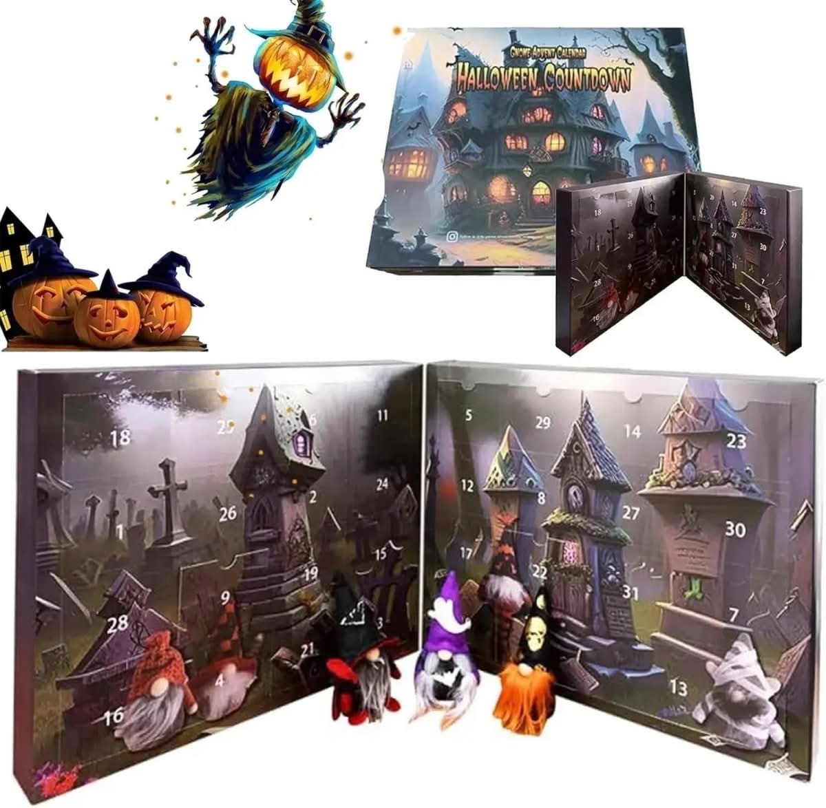 Whimsical Gnome Advent Calendar with 24 Handmade Figures