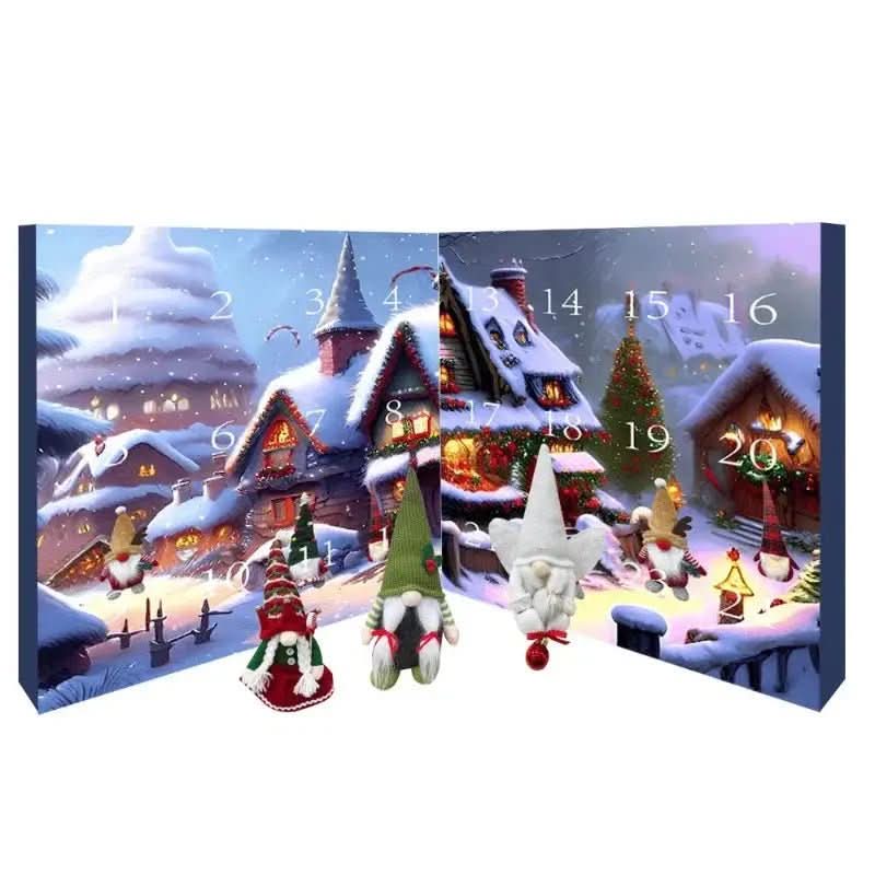 Whimsical Gnome Advent Calendar with 24 Handmade Figures