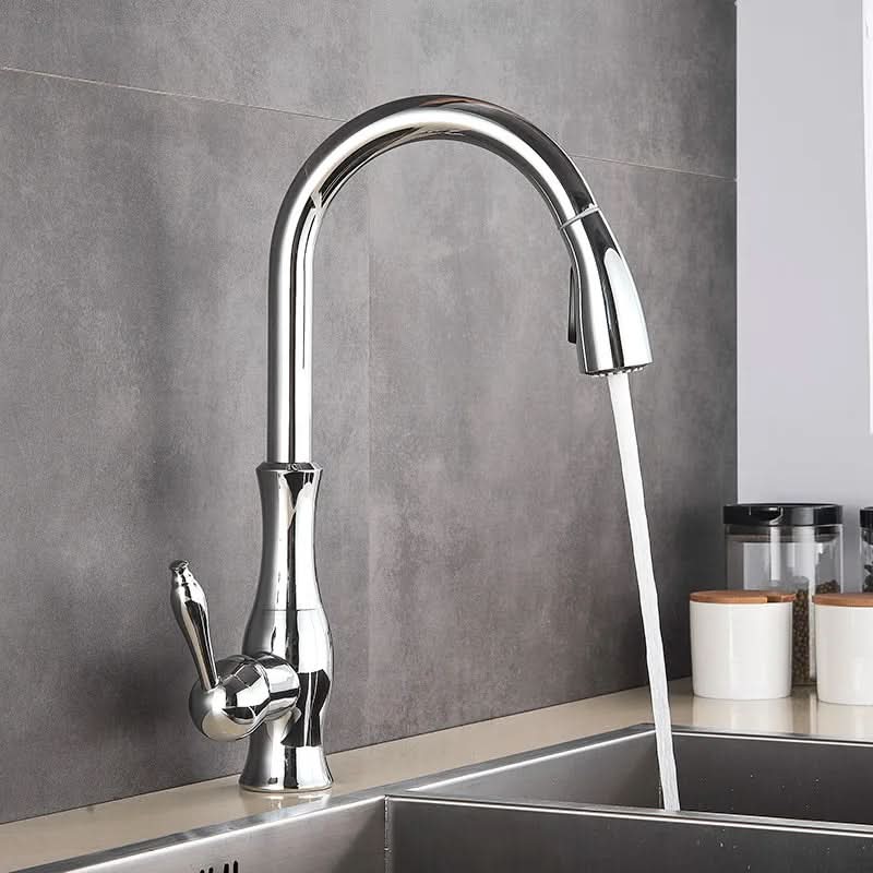 Luxurious Pull-Out Kitchen Mixer with 360° Rotation