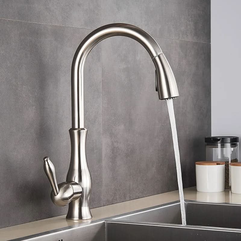 Luxurious Pull-Out Kitchen Mixer with 360° Rotation