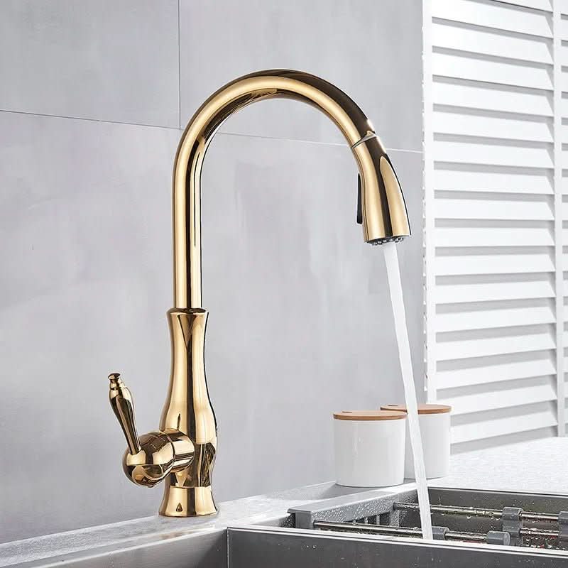 Luxurious Pull-Out Kitchen Mixer with 360° Rotation