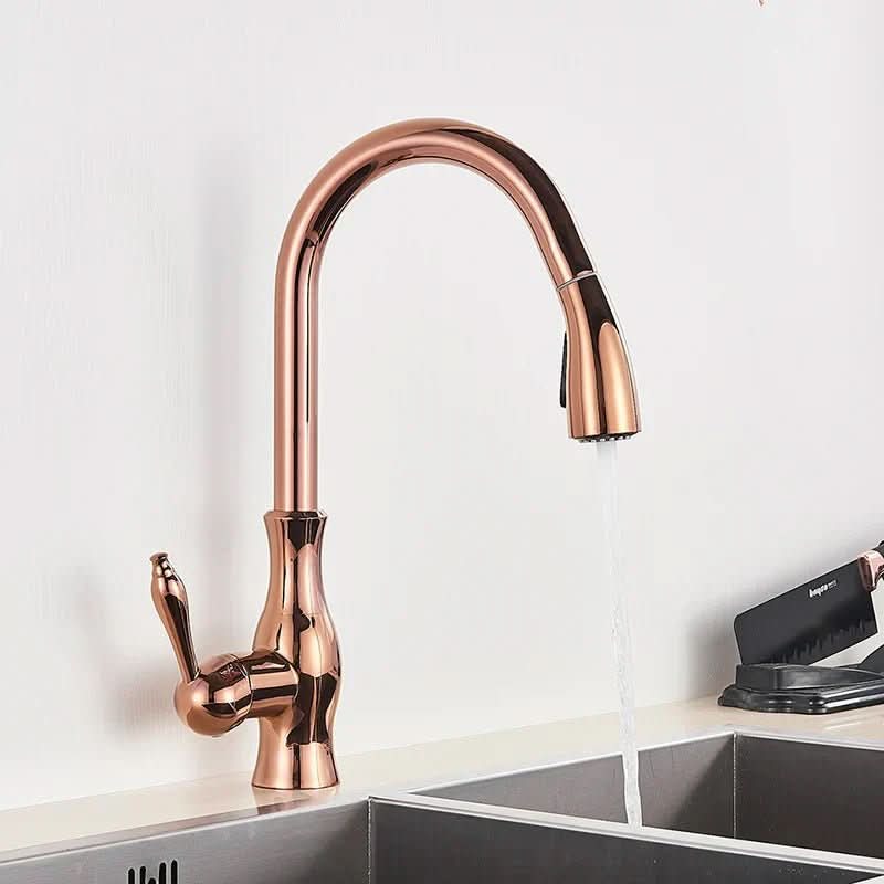 Luxurious Pull-Out Kitchen Mixer with 360° Rotation