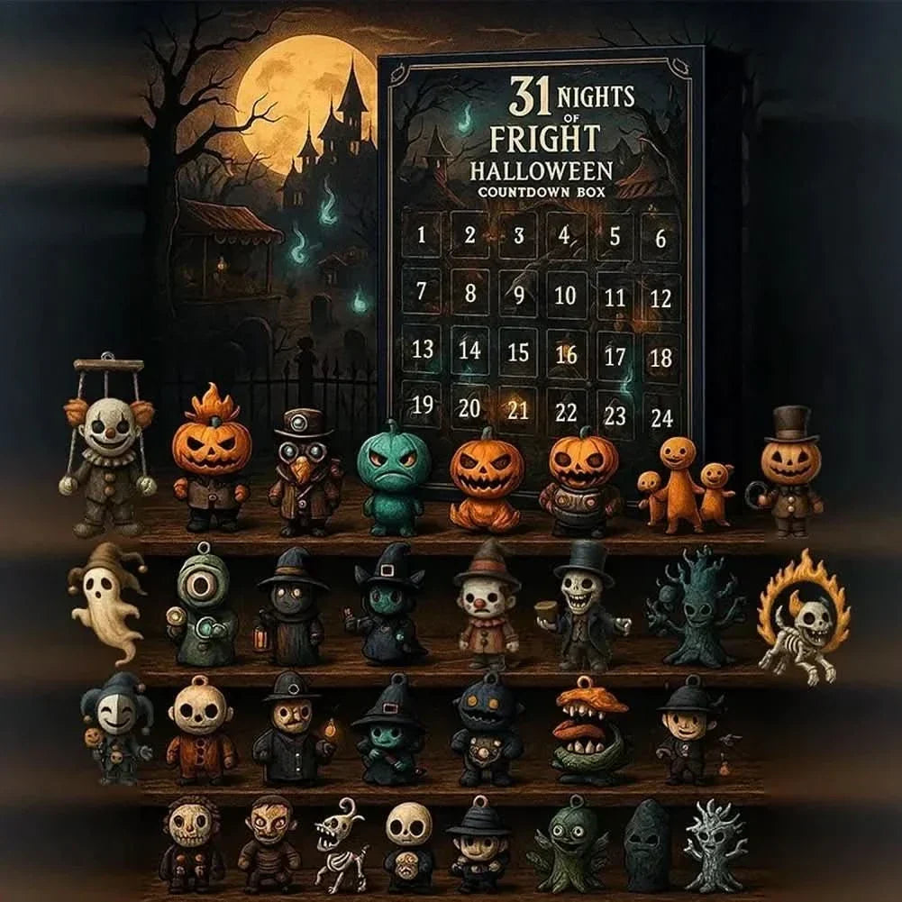 HALLOWEEN Countdown Box – 31 Nights of Fright Advent Calendar for Kids