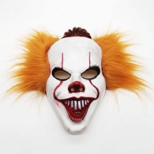 Halloween Scary Creepy Clown Costume Mask with Sinister Grin for Party and Haunted House