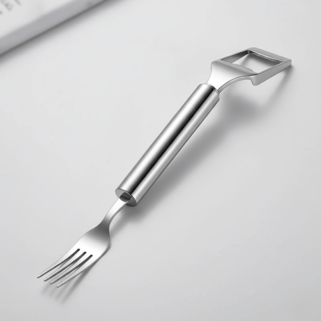 Dual Blade & Fork for Effortless Fruit Preparation