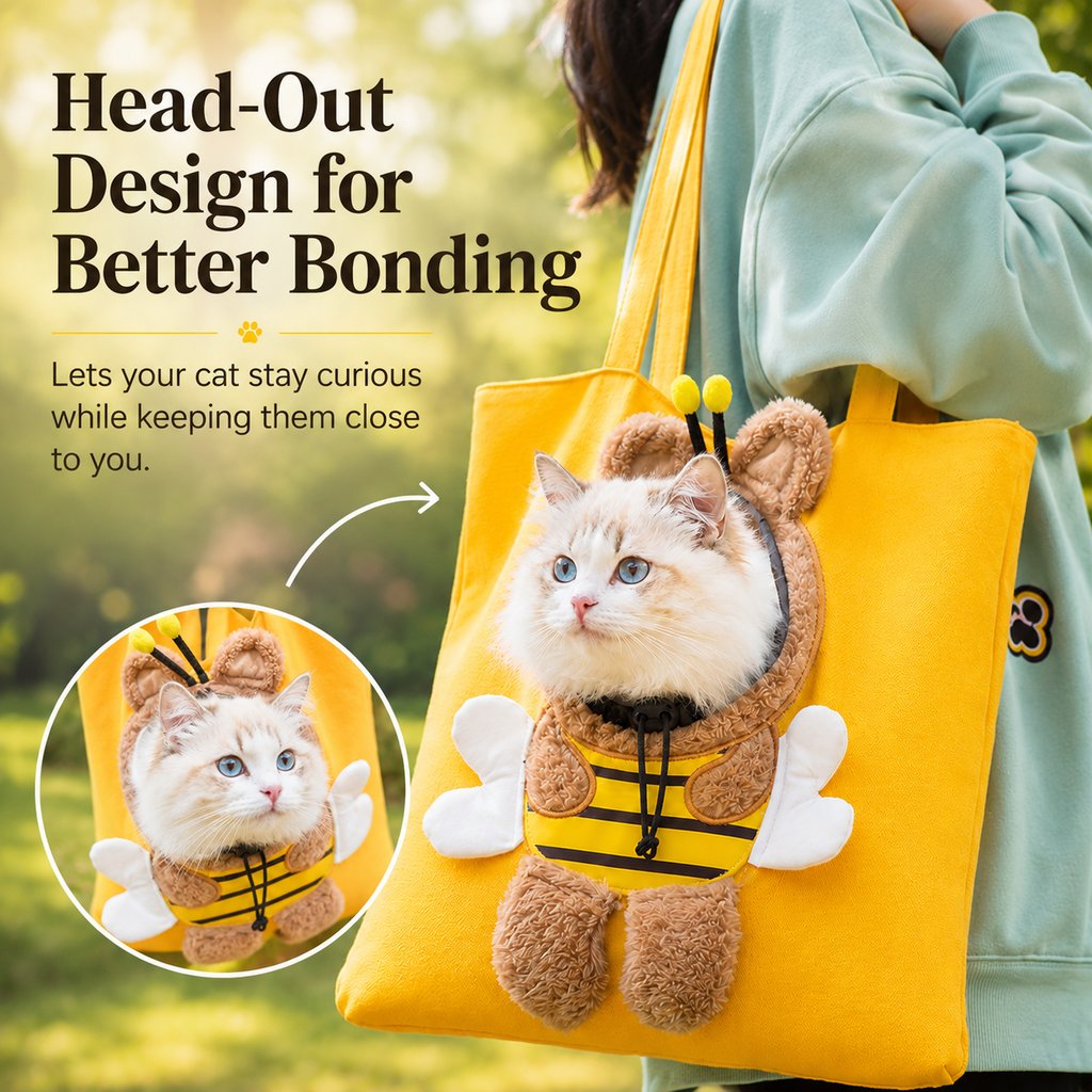 Head-Out Cat Carrier Tote