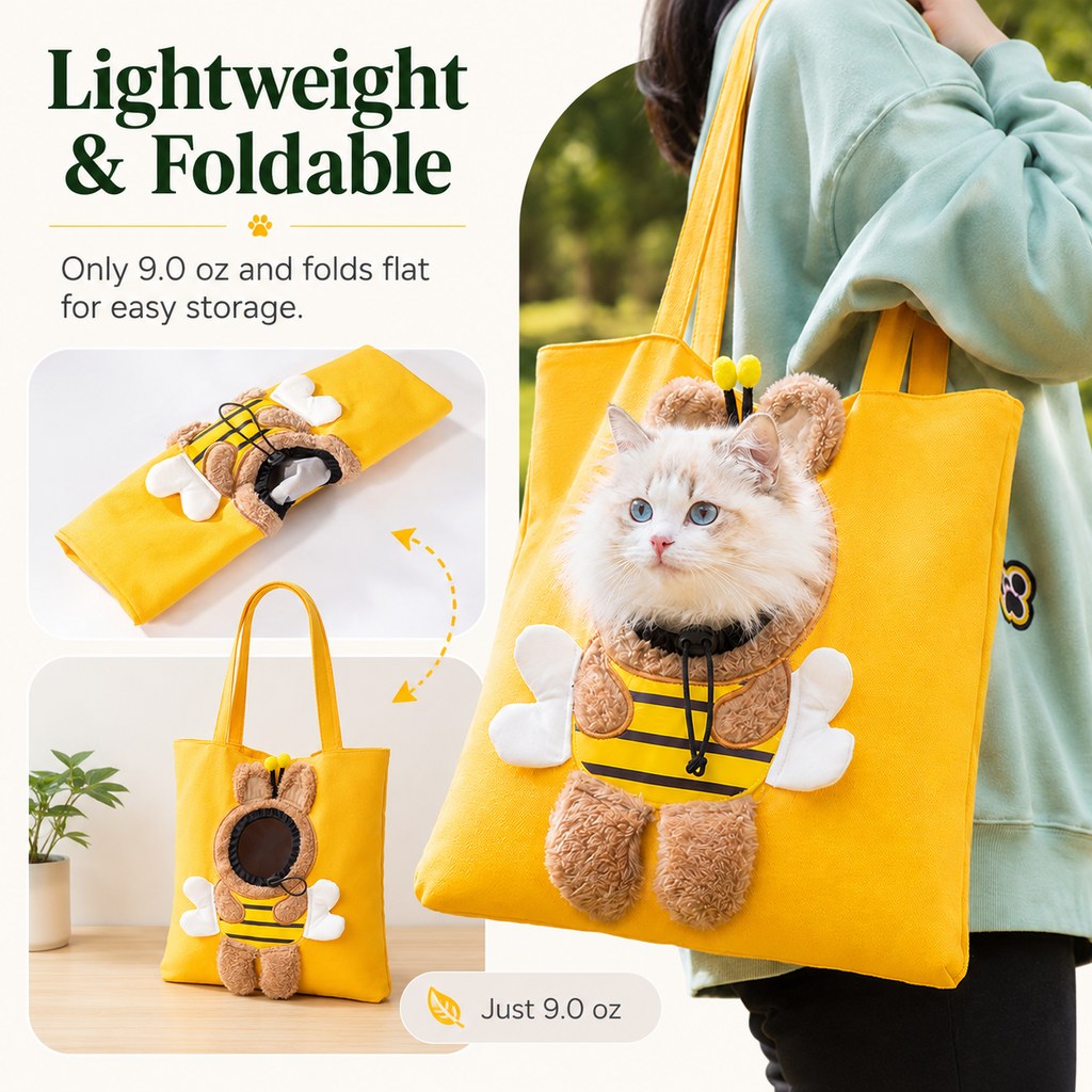 Head-Out Cat Carrier Tote