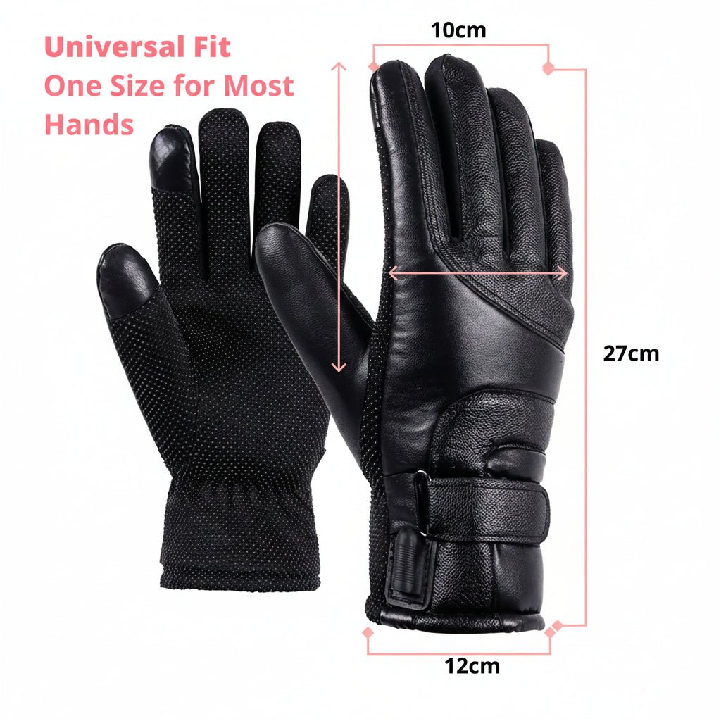 Adjustable Heated Gloves for Women with Waterproof Protection