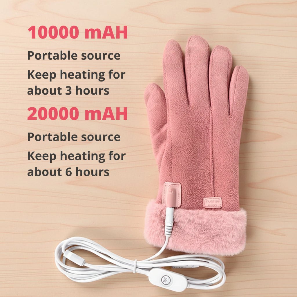 Adjustable Heated Gloves for Women with Waterproof Protection