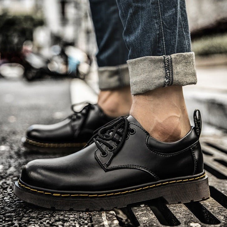 Men's Leather Lace-Up Oxford Shoes