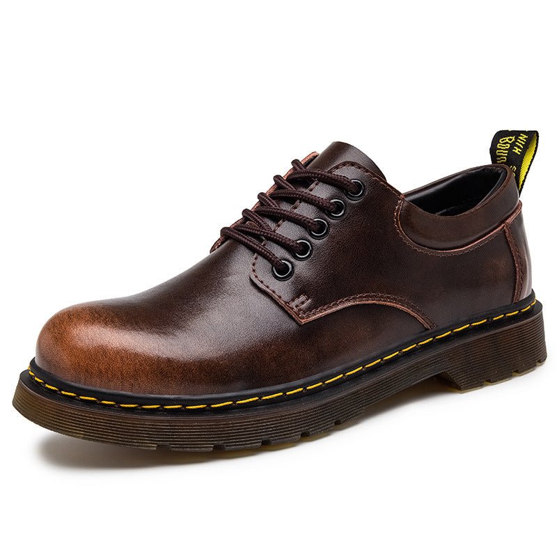 Men's Leather Lace-Up Oxford Shoes