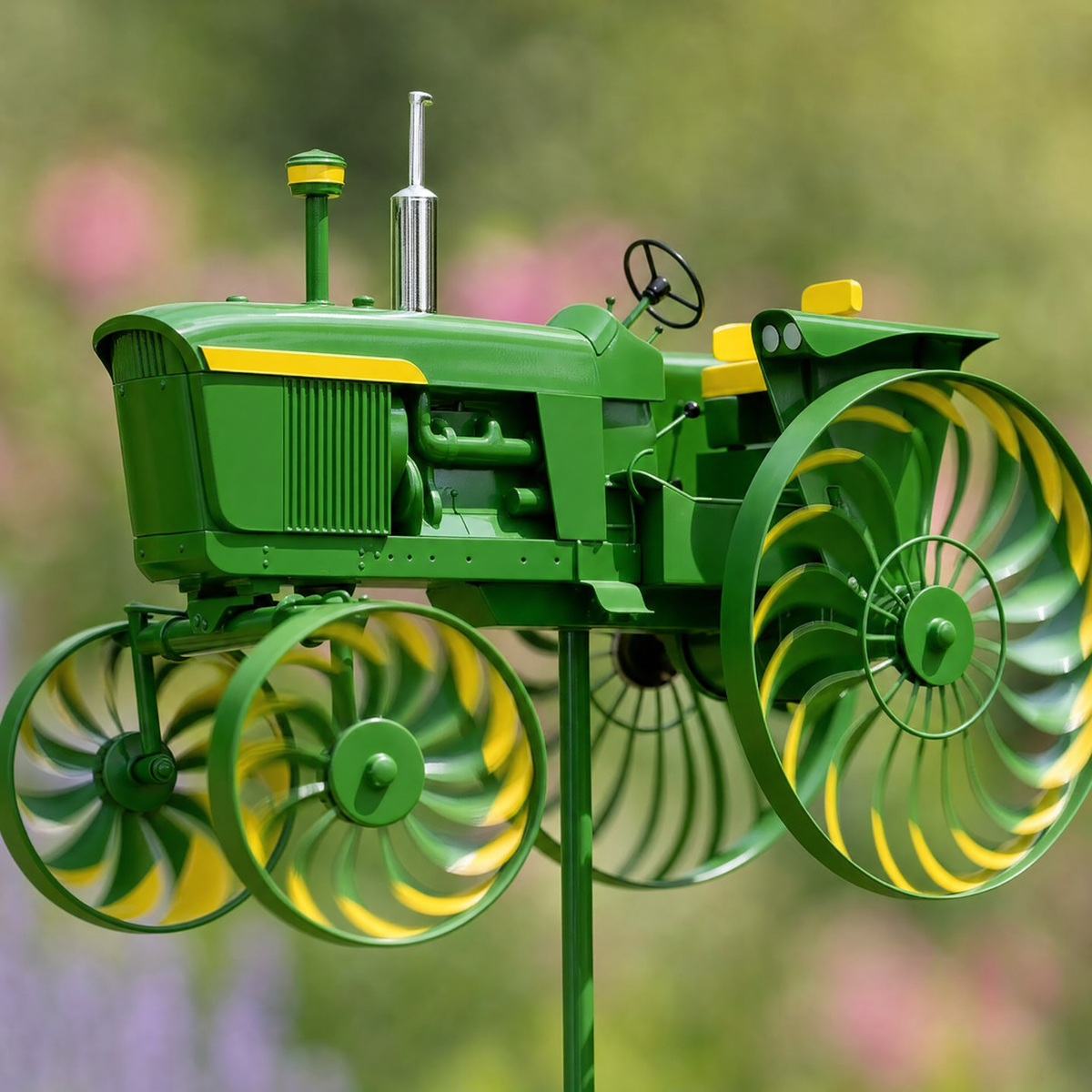 Handmade Tractor Wind Spinner