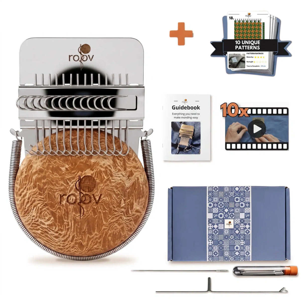 Stainless Steel Darning Loom Mending Kit