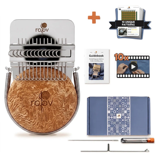 Stainless Steel Darning Loom Mending Kit